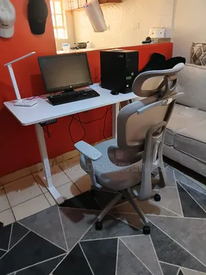 Black Electric Adjustable Height Table+orthopedic Executive