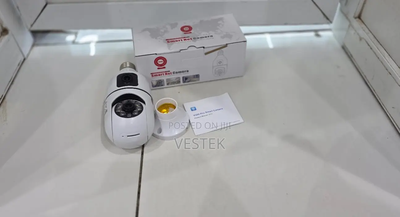 Wireless V380 Pro Light Bulb CCTV Camera Smart Security Night Vision