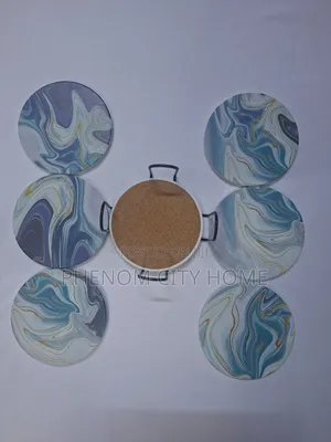 White Marble Cup Coasters