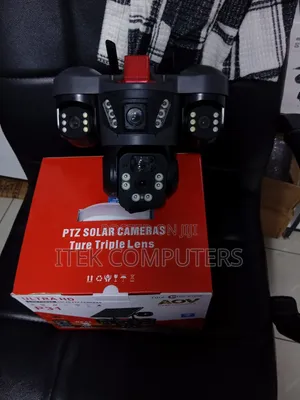 Advanced Triple Lens 4G CCTV Camera for Outdoor Area Protection