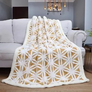New Design Mustard Sherpa Blankets