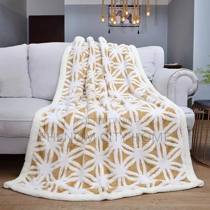 New Design Mustard Sherpa Blankets