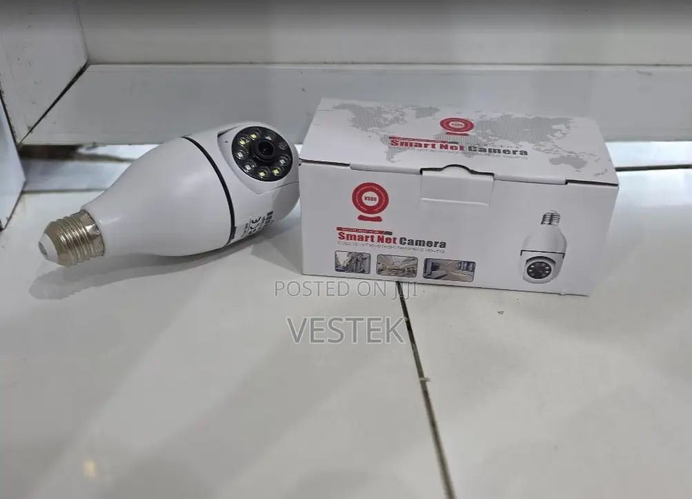 V380 Pro Single Lens Light Bulb Security Camera 2mp Wireless WiFi PTZ