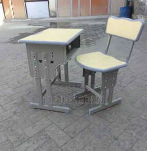 Height-Adjustable Student Desk and Chair Set
