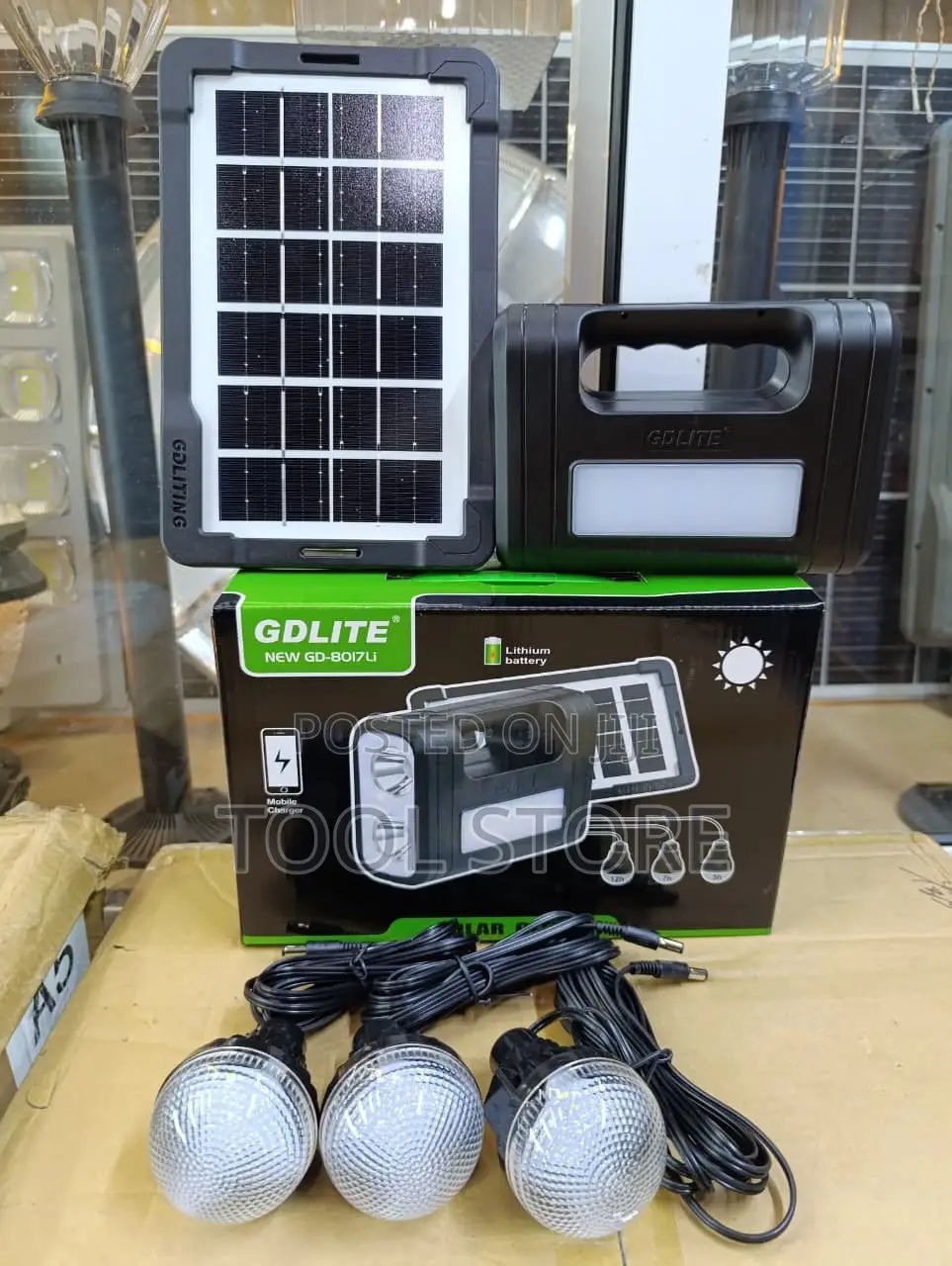 Portable Solar Lantern/GDLite GD-8017Li Solar Lighting System