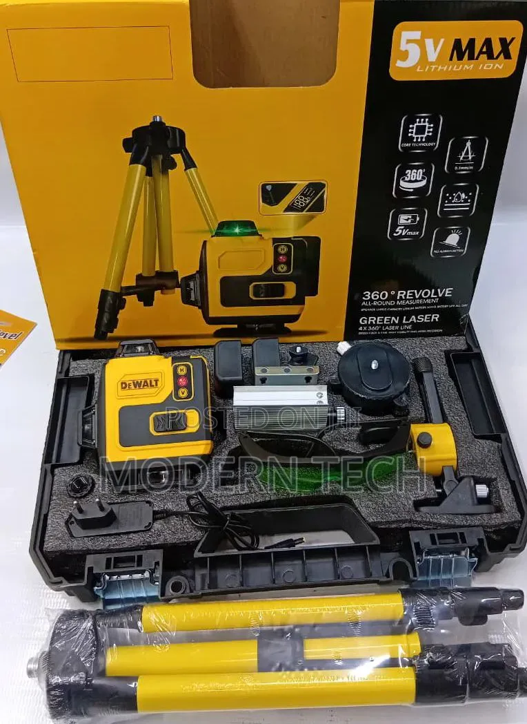 DeWalt Professional 360° Green Laser Level | High Precision