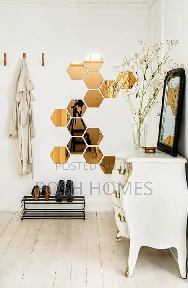 Lightweight, Shatterproof Acrylic Self-Adhesive Mirrors.