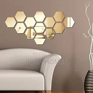 Lightweight, Shatterproof Acrylic Self-Adhesive Mirrors.