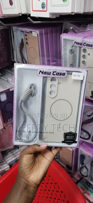 White Magnetic Case With Strap in a or the Samsung Galaxy A17