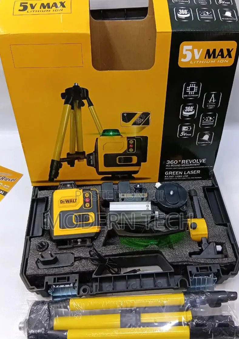DeWalt Green Beam 360° Laser Level | Construction & Surveying