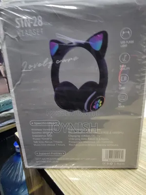 Cat Ear Headphones Black