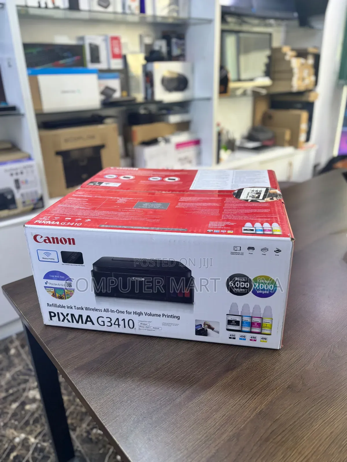 Canon PIXMA G3410 Refillable Ink Tank Wireless All-in-One Printer