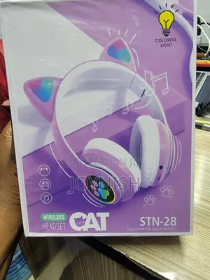 Headphones Cat Ear Purple