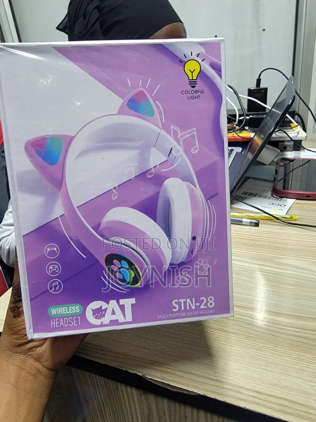 Headphones Cat Ear Purple