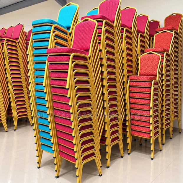 Elegant Gold Frame Banquet Chairs – Stacking Event Chairs - main view