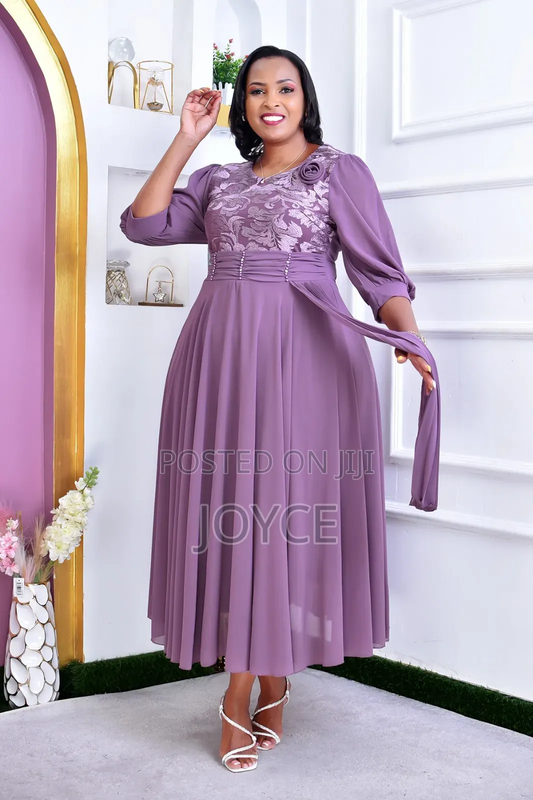 Chiffon Dress With a Wrap