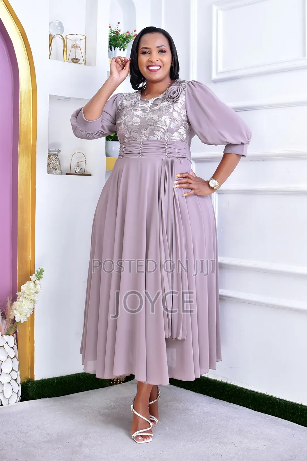 Chiffon Dress With a Wrap