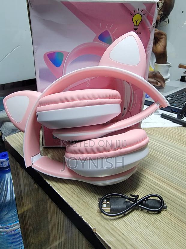 Pink Wireless Headset Catear - main view