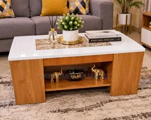 Executive Julz Coffee Marble Laminated Coffee Table