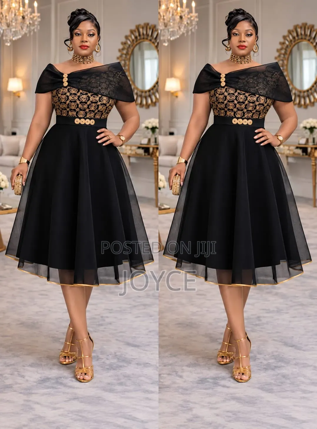 Net Skater Dress