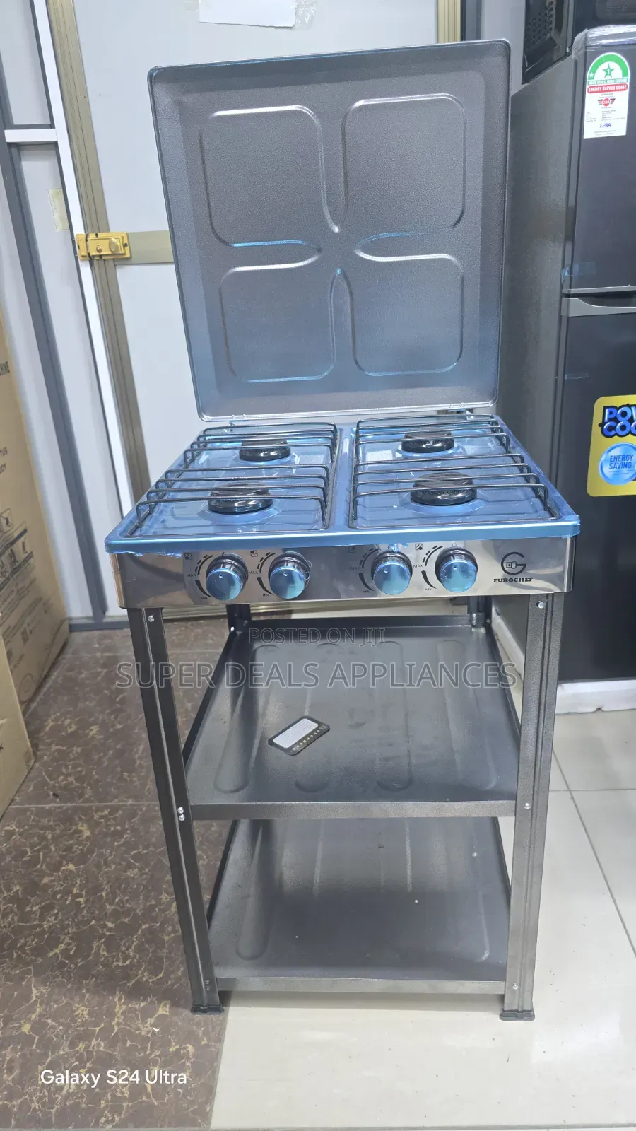 Eurochen All Gas Standing Cooker With Shelfs