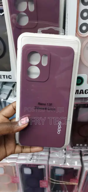 Purple/Maroon Liquid Silicone Soft Phone Case for the Oppo Reno 13F