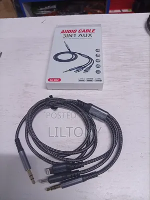 3in1 Aux to 3.5aux, Lighting and Type C