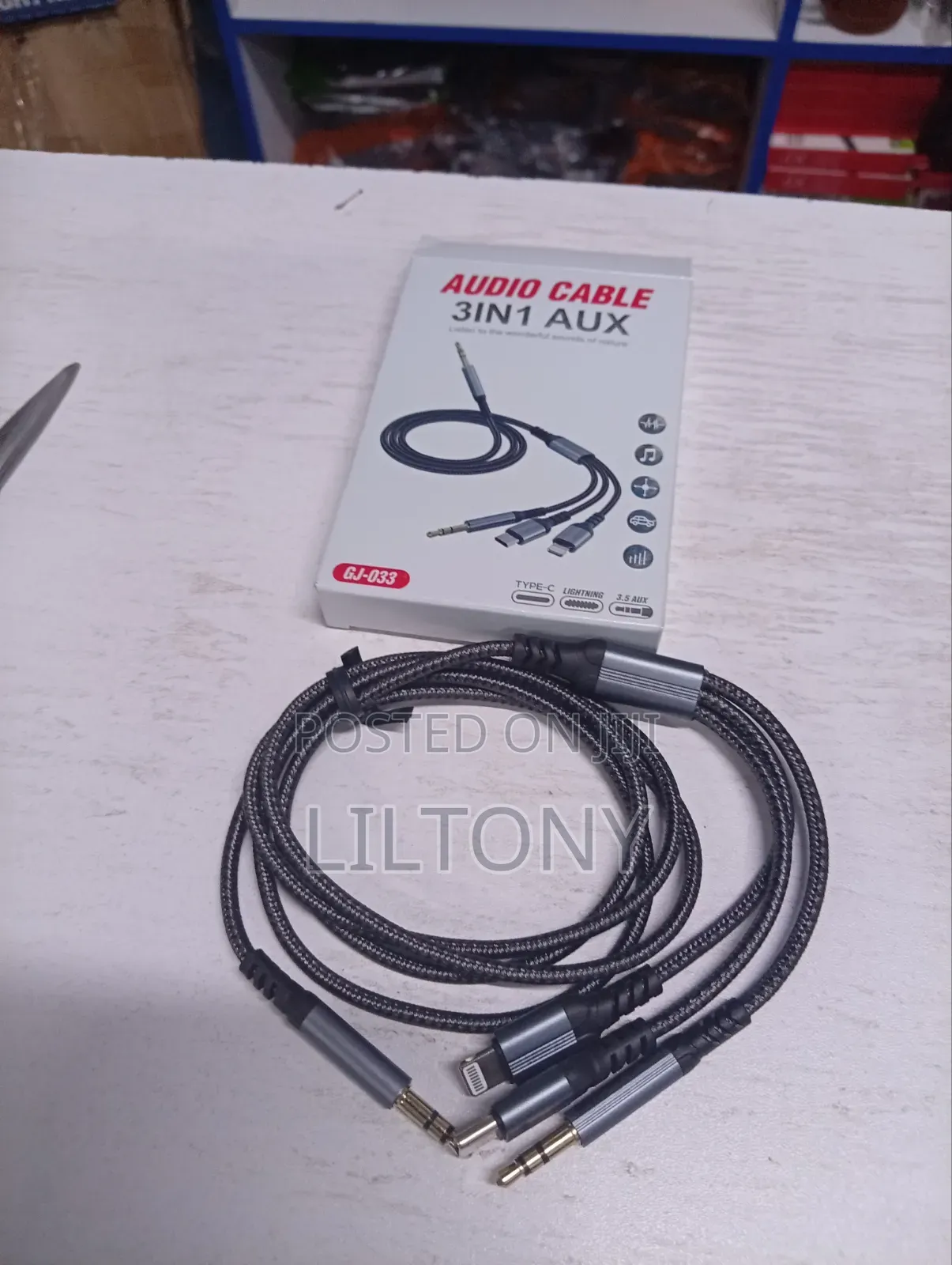 3in1 Aux to 3.5aux, Lighting and Type C