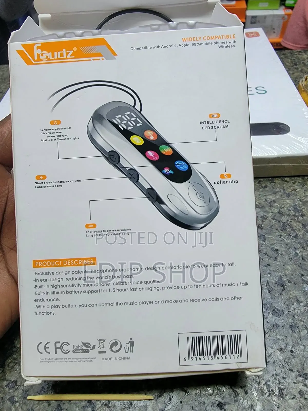 Collar Clip Earphones.