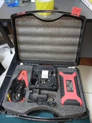 Generic Car Jump Starter With Air Compressor Kit