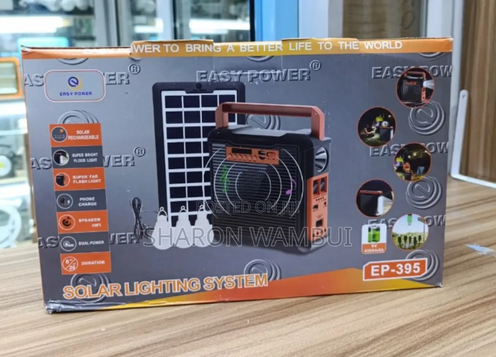 Solar System With 3bulbs,BT,Radio and Solar Panel