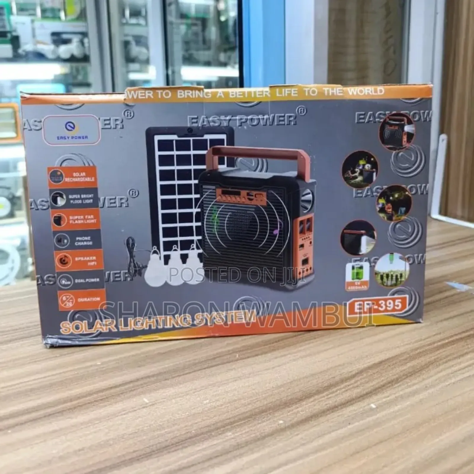 Solar System With 3bulbs,BT,Radio and Solar Panel