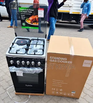 Syinix Standing Cooking 50*55cm 3 Gas + 1 Electric