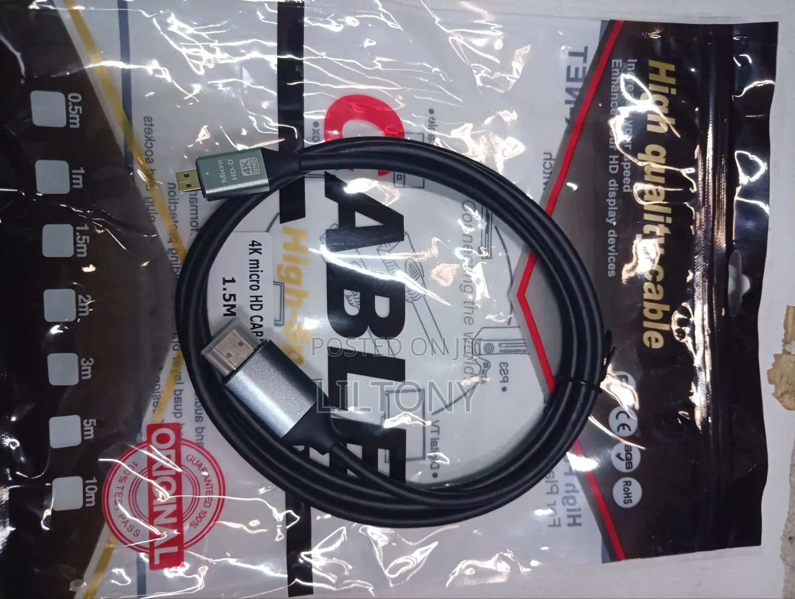 4k Micro Hdmi to Hdmi 1.5m 4kUHD