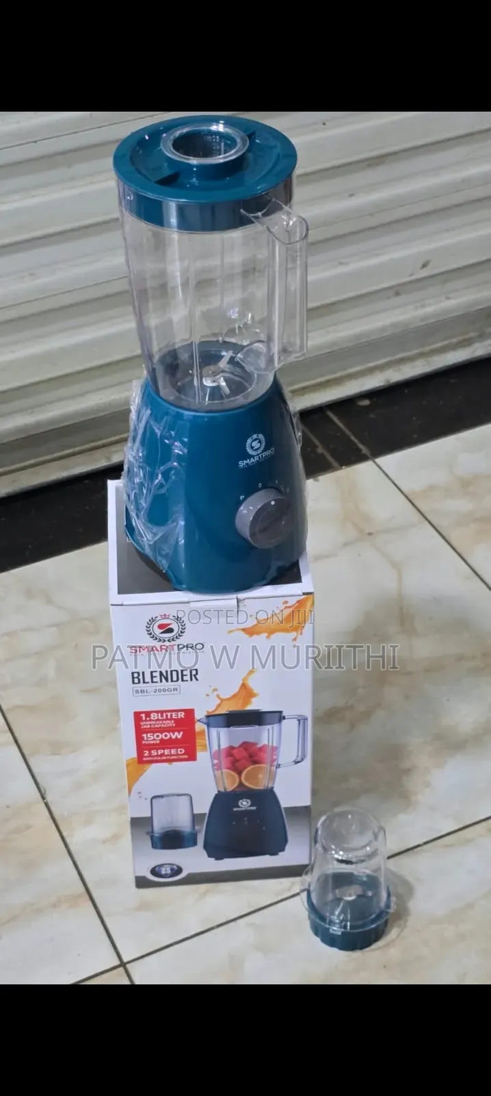 Smartpro Blender 2in1 1.8L 1500W 2-Speed