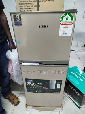 Ecomax Double Door Fridge 118 Litres