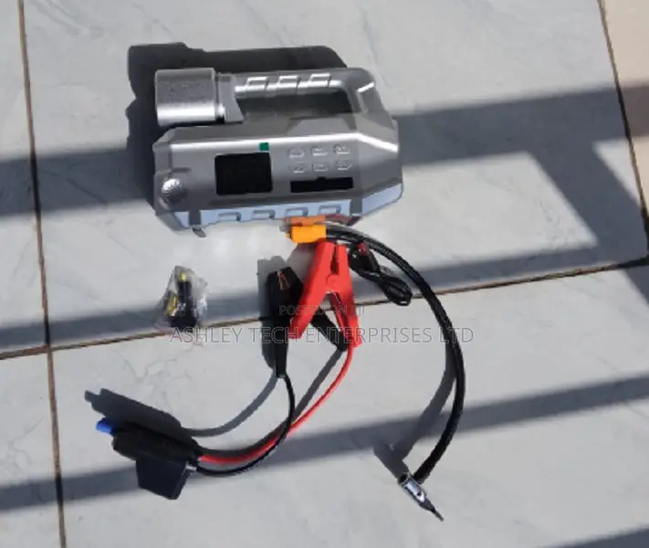 Multi-Function Car Jump Starter With Adjustable Flashlight