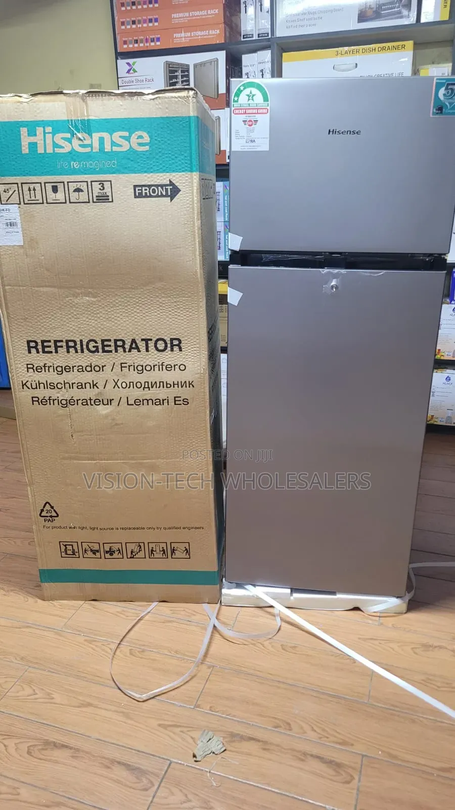 Hisense 205L Double Door Refrigerator Model: REF205DR