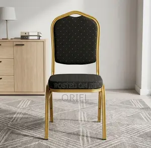 Office Chair : Stackable Black Banquet Chair