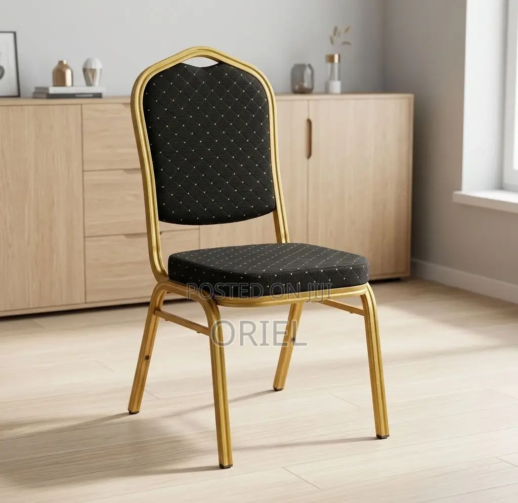 Office Chair : Stackable Black Banquet Chair