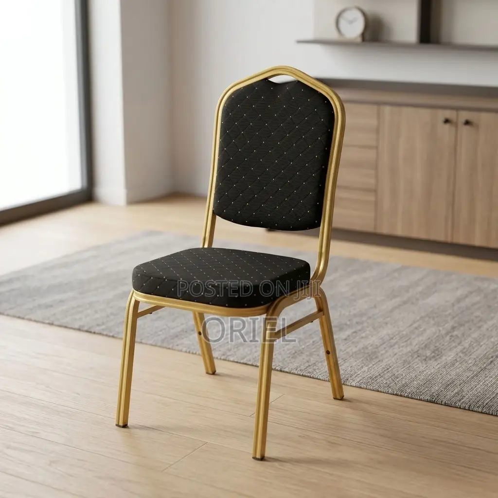 Office Chair : Stackable Black Banquet Chair