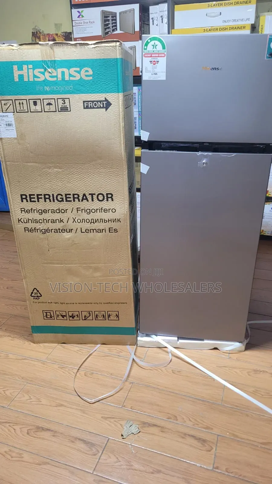 Hisense 205L Double Door Refrigerator Model: REF205DR
