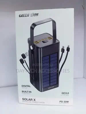 Green Lion 80000mAh Solar X Power Bank PD 20Solar PowerBank /