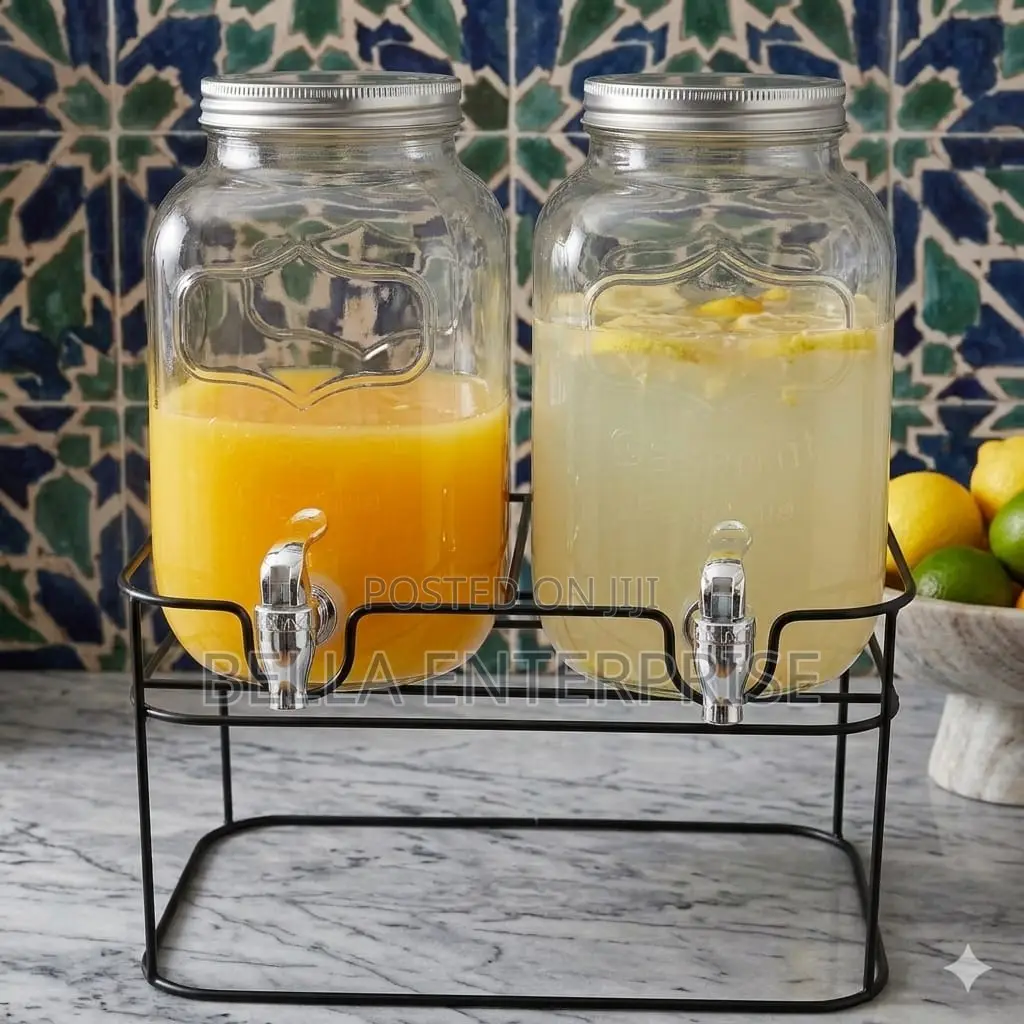 8 Litre -2 in 1 Double Glass Juice Dispenser