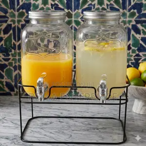 8 Litre -2 in 1 Double Glass Juice Dispenser