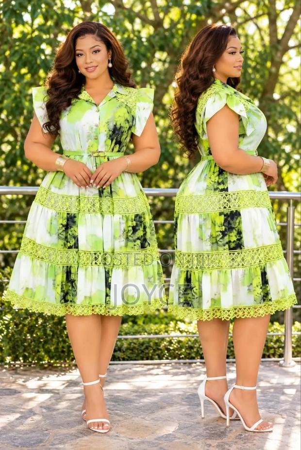 Flowered Dress With Rays - thumbnail 2