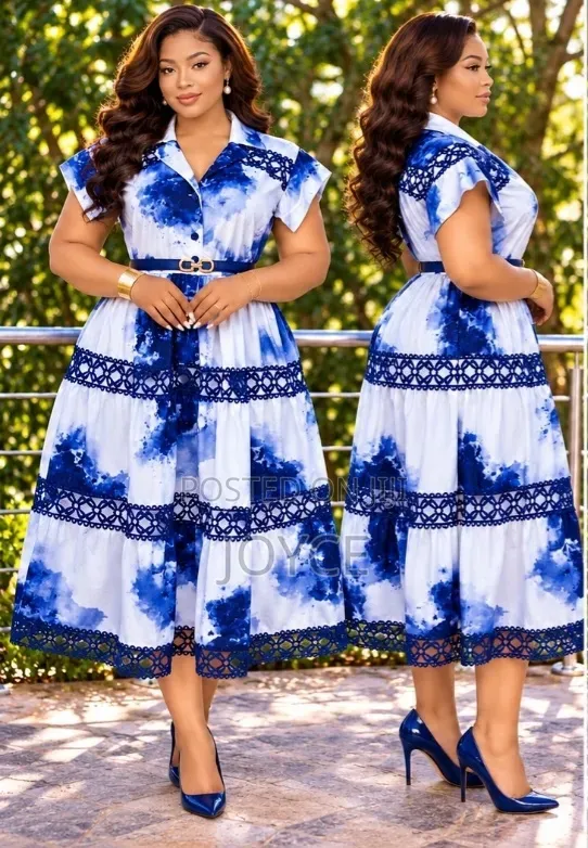 Flowered Dress With Rays