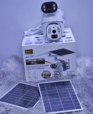 Solar PTZ Camera Ubox 4g Dual Lens With Night Vision Waterproof