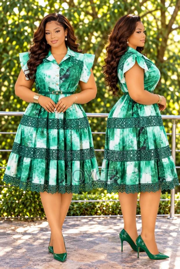 Flowered Dress With Rays - thumbnail 6