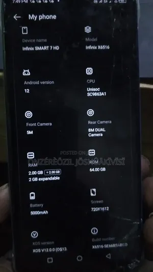 Infinix Smart 7 64 GB Blue